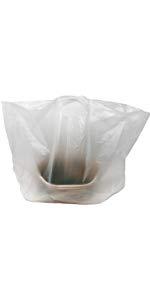 Reli. Take Out Bags w/Die Cut Handle (500 Count) (20"L x 9.5"W x 12"H) (White)
