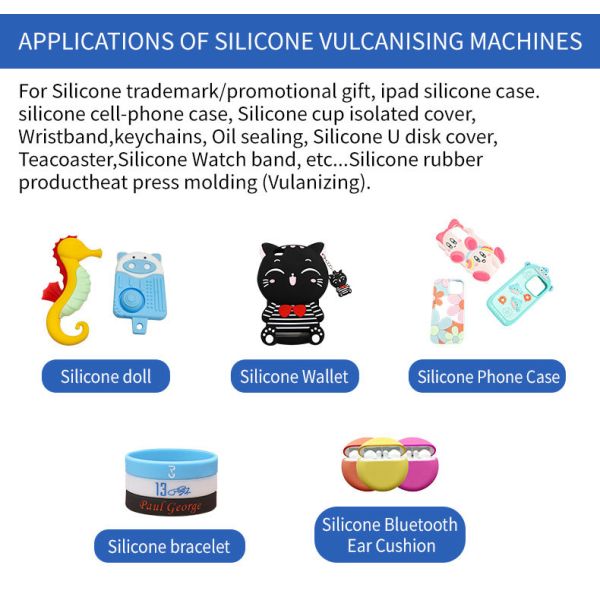 70T Automatic Silicone Vulcanizer Machine Heating Press Machine for Making Keychains