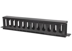 China 19  Rack Mount Patch Panel Cable Organizer , Patch Panel Wire Management With Cover on sale