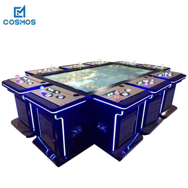 Cheap 98 Inch 10 Players Fish Game Machine Coin Pusher Multi Language for sale