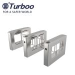 Access Control Pedestrian Barrier Gate With Voice And Strobe Light Alerts