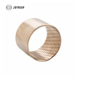 China FB090 CuSn8P0.3 Rolled Bronze Sleeve Bearing WB800 BK090 Bronze Bushing With Lubrication Indents on sale