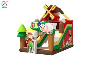 Best Factory New Design Inflatable Slide Castle Farm Inflatable Dry Slides For Kids wholesale