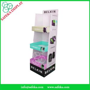 China Creative design China Manufacturer 3 racks Paper material shelf cardboard point of sale display for bags on sale