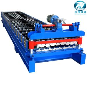 China Gear Drive Roofing Sheet Roll Forming Machine High Forming Machine 30-35 m / min on sale