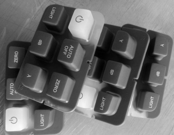 Cheap Programmable Silicone Rubber Keypad , Silicone Flexible Keyboard With FPC Tail for sale
