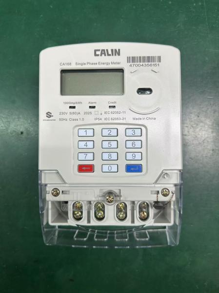 Cheap CA168-F Smart Prepaid Electricity Meter Anti-Tamper Single Phase Electric Meter With STS Encryption Algorithm for sale