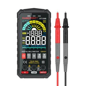 China HT126 600V Digital Multimeter Auto Range DMM Voltmeter True RMS AC DC NCV Voltage Meter 6000 Counts Smart Multitester on sale