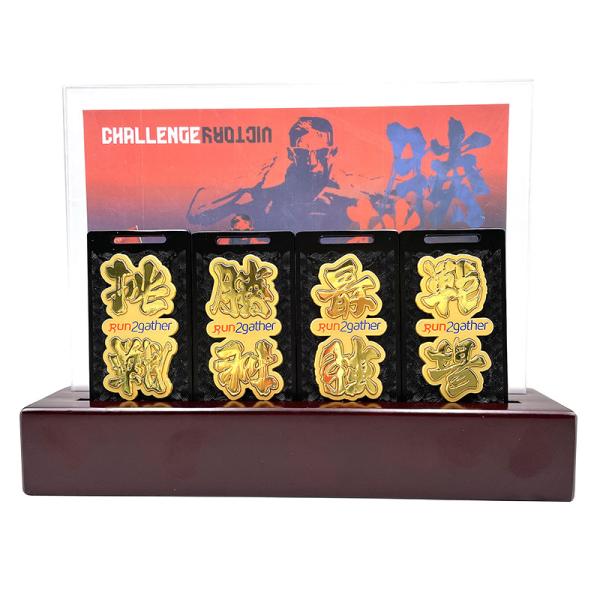 Cheap UV Printing Challenger Medals With Display Showcase For Recognizing Outstanding Achievements for sale