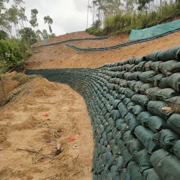 Cheap Nonwoven Geobag Polyester / PP Geobag For Slope Protection And Grass Dam To Protect Ecological Environment for sale