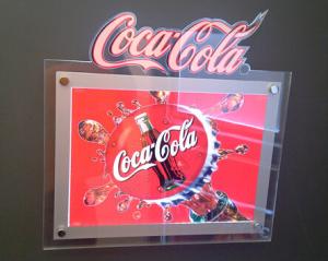 Silver Border 30mm RGB Sparkle Acrylic LED Lightbox Display