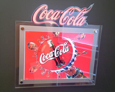 Cheap Silver Border 30mm RGB Sparkle Acrylic LED Lightbox Display for sale