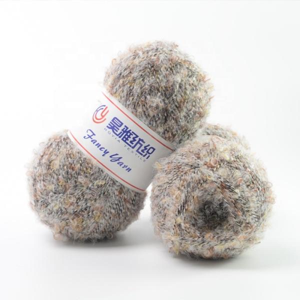Cheap Blended Loop Yarn Recycled Polyester Imitate Alpaca Wool Yarn for sale