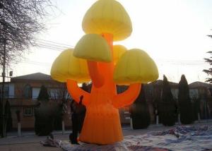 China advertising inflatable mushroom tree model with custom logo printing on sale