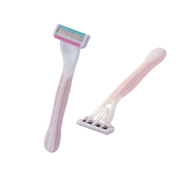 Cheap Excellent Material 5 Blade Razor For Ladies , Easy Rinse Design Ladies Travel Razor for sale