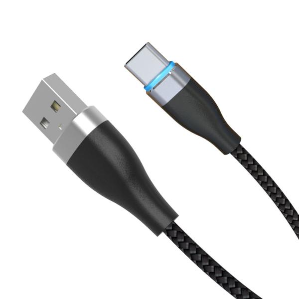 Cheap LED USB Type C Cable 3A Fast Charging, USB-A to USB-C Charge Cord for sale