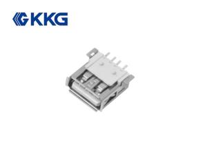 High Temperature Resistant USB Female Socket Right Angle 5000cycles