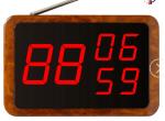 Wireless touch screen restaurant pager system three groups number display