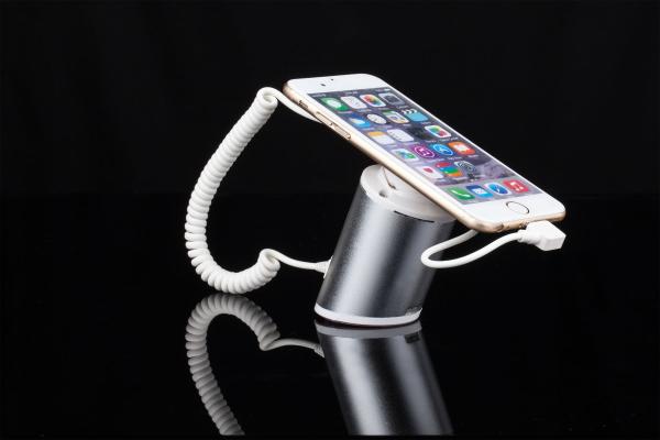 Cheap COMER Mobile Security Display Stand with Alarm sensor and charging cord in retail stores for sale