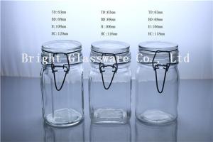 Best custom glass candy jar/ sugar jar/ tea jar with lid wholesale