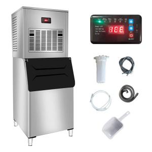 200KG 24h Snowflake Ice Block Machine Automatic Commercial Snow Ice Maker Machine for Household and Business Applications