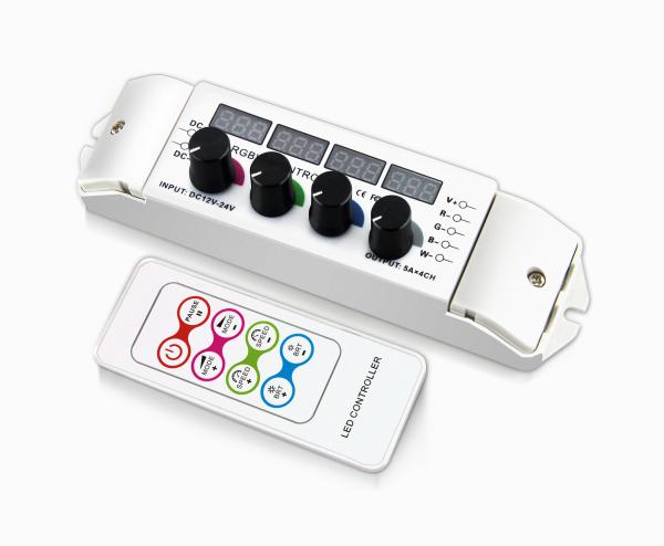 Cheap 5050 Pwm Wireless LED RGBW Controller With Overcurrent Protection Short Circuit Protection for sale