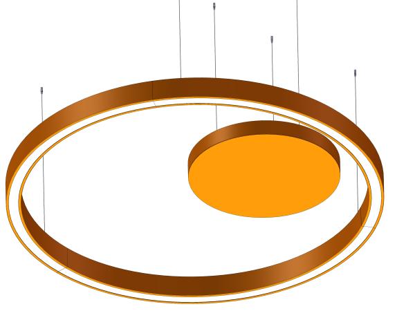 Cheap Recessed Round Linear Pendant Light Customized Round Linear Light for sale