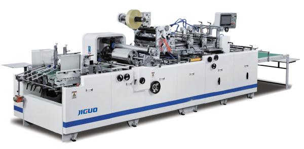 Cheap Automatic Carton Box Pasting Machine 150×150mm Paper Tissue Window Filming Machine for sale