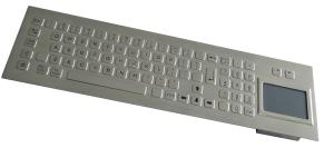 Best 81 Keys Industrial Keyboard With Touchpad Laser Engraved Graphics PS/2 Or USB Interface wholesale