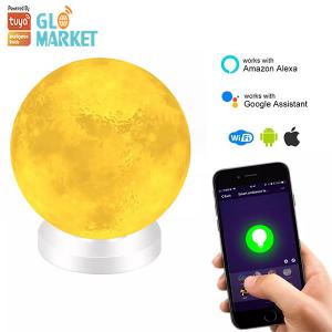 Best Magnetic Floating Smart WiFi LED Light 3D Printing Moonlight Living Room Decoration wholesale