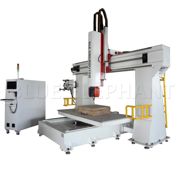 Cheap 3d Pattern 5 Axis Cnc Router Machine  For Wood Cutting 11KW Imported Taiwan DELTA Inverter for sale