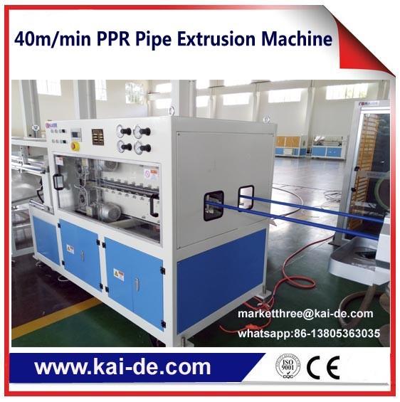 Cheap 40m/min High speed PPR pipe making machine double pipes two different color for sale