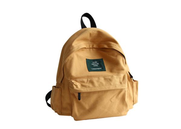 Cheap Smart Unisex Canvas Backpack Rucksack , Cotton Backpack , Durable Backpack for sale