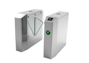 SS304 Retractable Wire Drawing Flap Barrier Gate Bi Directional IP44