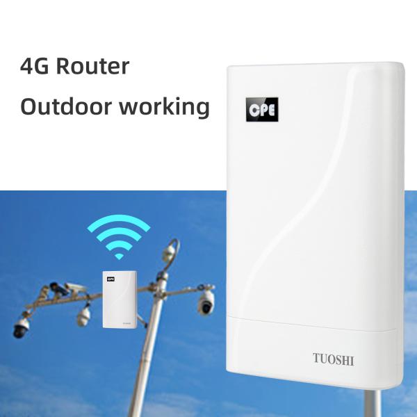 Cheap Outdoor 4G LTE CPE CAT4 Router With POE Adapter for sale