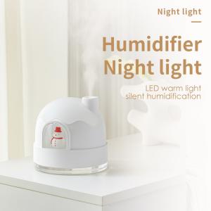 China Heating Cooling Air Purifier Humidifier Snowman 2 In 1 Humidifier LED Night Light on sale