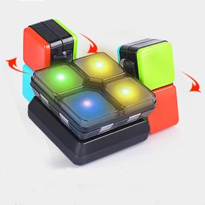 China 24PCS LED Music Magic Cube Puzzle Flip Slide Multiplayer Electronic Game Kid Toys Gift 9.5KG on sale