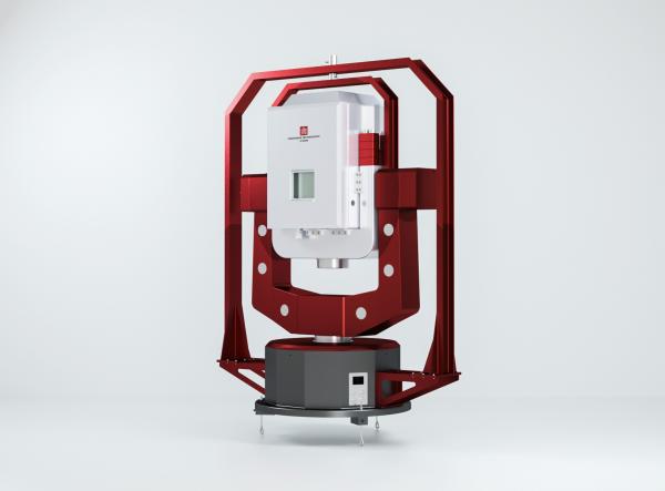 The three-axis turntable generates motion excitations such as angular position,