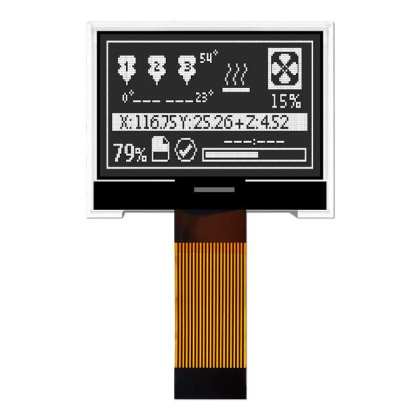 Cheap 128x64 COG LCD Graphics Display Module Black And White Screen ST7567 WITH White Light for sale
