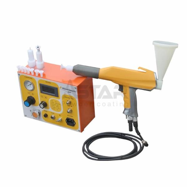 Cheap Spraying Test Triangular Cone Hopper Manual Powder Coating Machine for sale