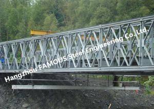 China Multi - Span Single Lane Steel Bailey Bridges Structural Formwork Truss Construction on sale
