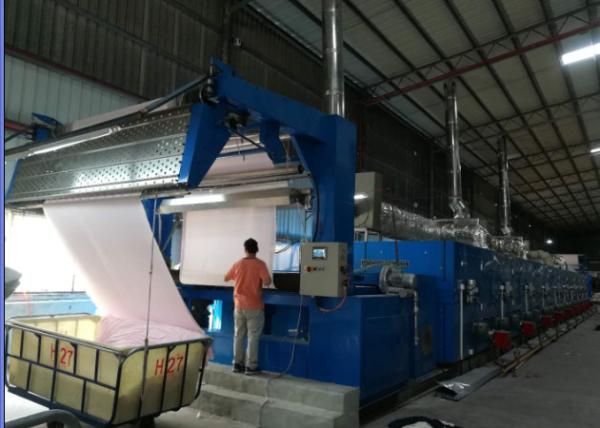 Cheap Open Width Knits Fabric Stenter Machine Low Tension Design Single / Double Drive for sale