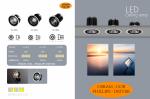 New Design Aluminum Adjustable LED integrated tracking light fixture adapter