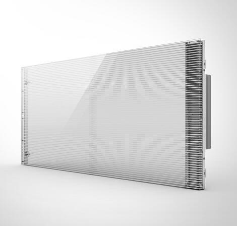 Cheap P3.91 Transparent Led Wall Display Screen Simple Installation For Window Advertising for sale