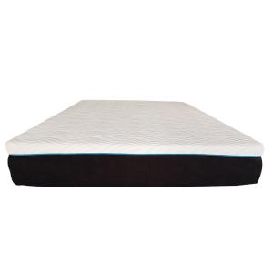 8 Memory Foam 2 Layer Gel Mattress Topper With Removable Cover