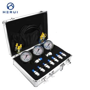 Best Hydraulic Pressure Test Kit 3 Gauges for Excavators Pressure Gauge Diagnostic Tools wholesale