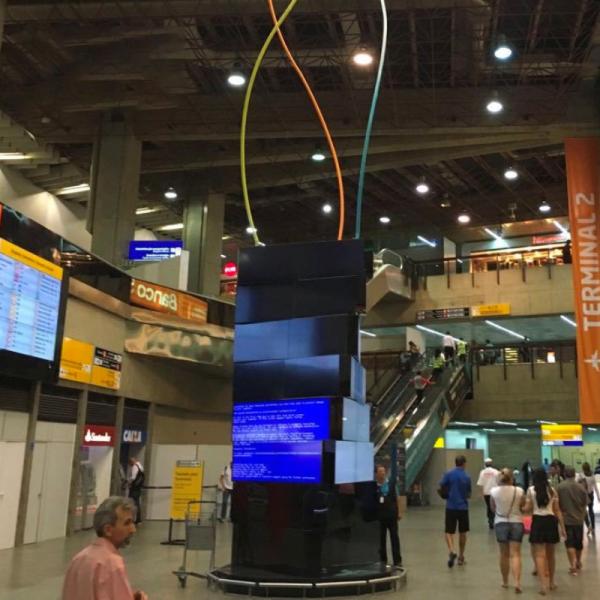 Cheap Cube Screen Cube Rotating LED Screen 2560mm*2560mm Indoor Led Display Screen for sale