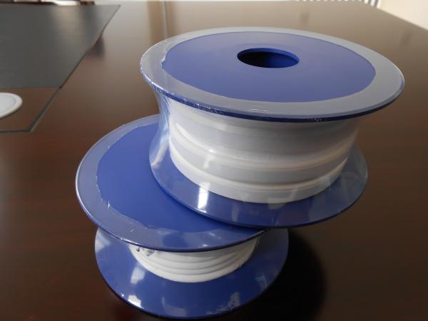 Cheap White Backing Adhesive PTFE Expand Tape , PTFE Expand Tape Food Grade for sale