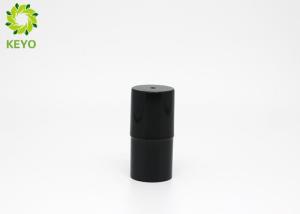 Black Lipstick Tube Container Round Shape Recycled Plastic Material Made