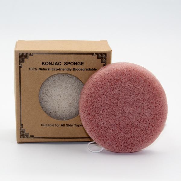 Cheap Red Clay Charcoal Konjac Sponge for sale